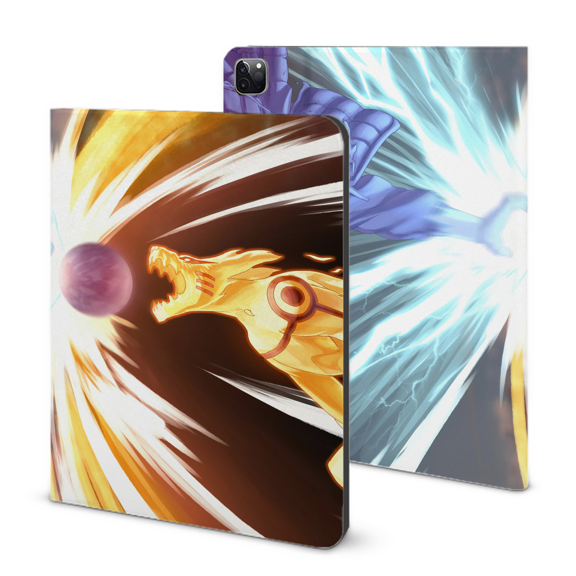 （画像用） NARUTO -ナルト- NARUTO -ナルト- 疾風伝 IPad ケース ブック型 PUレザー TPU 耐衝撃 軽量 薄型 ペン収納なし 全面保護 IPad 各モデル対応